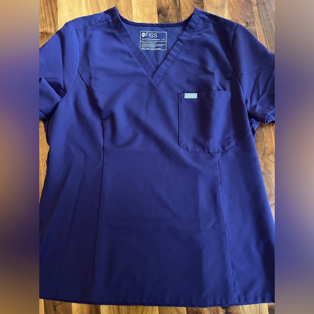 Figs Scrub Top-Purple Jam